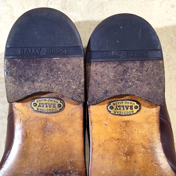 Ballys of Switzerland Men's Brown Cap Toe Dress Shoe - Bally Shoe Bags Included - Picture 15 of 16